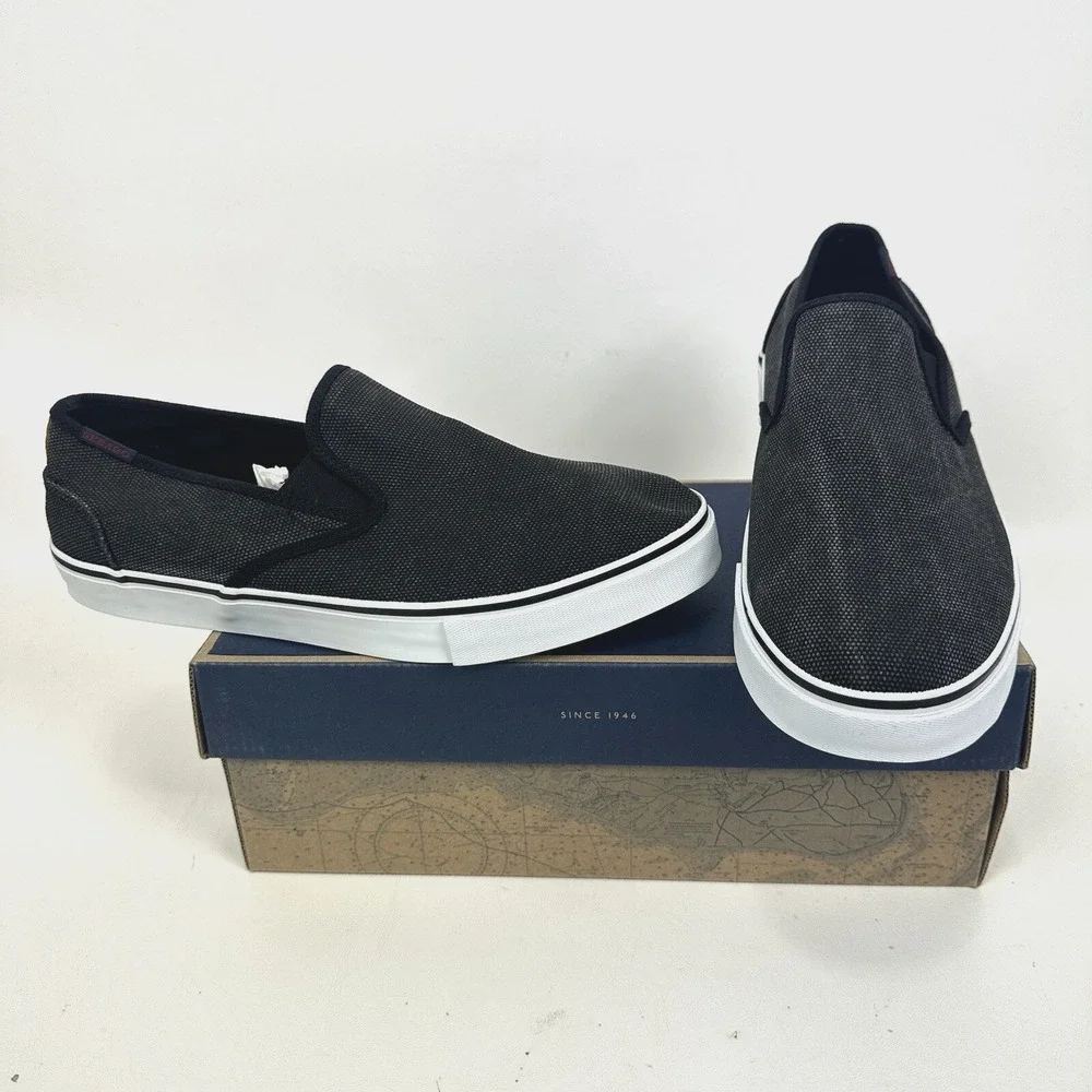 Sebago Men's Shoes Nolan Twin Gore Black Canvas Size 10 M Shoes New